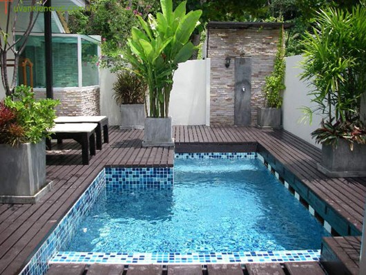 Thư giãn với hồ bơi tại nhà